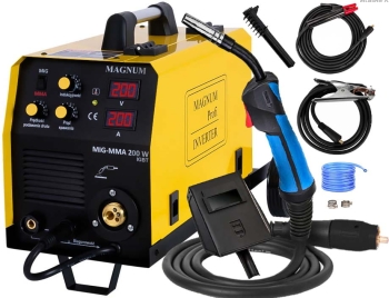 Spawarka inwertorowa Migomat MAGNUM MIG 200W 200A 230V MAG 3w1 Półautomat