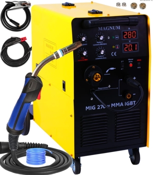 Spawarka inwertorowa Migomat MAGNUM MIG 270W 280A 400V MAG MMA 3w1 Półautomat Inwerterowa