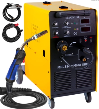 Spawarka inwertorowa Migomat MAGNUM MIG 380W MMA IGBT 380A 400V MAG 3w1 Półautomat Inwerterowa