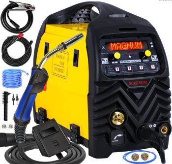 Spawarka inwertorowa Migomat MAGNUM MIG 222 Dual Puls LED 200A 230V MAG MMA 3w1 Półautomat Inwerterowy