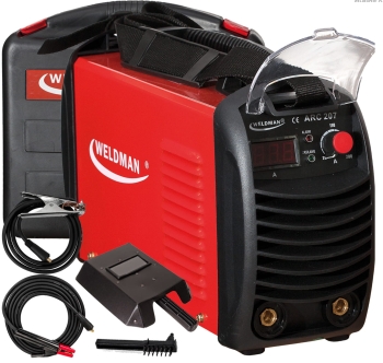 Spawarka inwertorowa MMA Weldman ARC 207 200A 230V  + Walizka