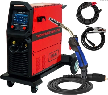 Spawarka inwertorowa Migomat IDEAL TECNO MIG 320 A LCD SYNERGIA 400V MAG MMA 3w1 Półautomat Inwerterowy