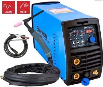SPAWARKA SHERMAN 216P AC/DC PULS TIG MMA 200A IGBT