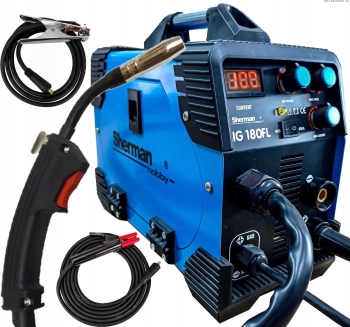 SPAWARKA INWERTOROWA SHERMAN 180 FL 180A 230V MMA MIG MAG