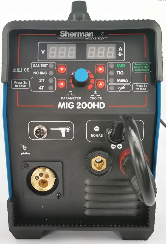 SPAWARKA-INWERTOROWA-SHERMAN-3W1-MIG-TIG-MMA-200A-Cechy-dodatkowe-plynna-regulacja-pradu-spawania-uchwyt-EURO-wyswietlacz-LCD.jpg