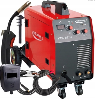 Półautomat spawalniczy WELDMAN MICRO MIG 200 20-200 A