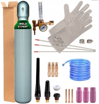 BUTLA DO SPAWANIA 8L ARGON + REDUKTOR + ZESTAW TIG