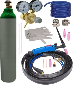 Uchwyt do spawania TIG z ZAWORKIEM + BUTLA REDUKTOR