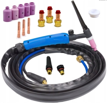 UCHWYT SPAWALNICZY TIG SR17 V SOCZEWKA DYSZE ZESTAW