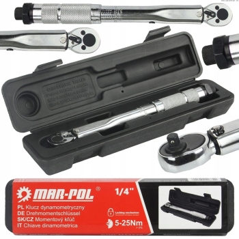 Klucz dynamometryczny do kół  1/4  5-25Nm MARPOL