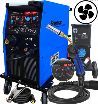 SPAWARKA INWERTOROWA SYNERGICZNA PÓŁAUTOMAT SHERMAN DIGIMIG 360 PULSE 400V
