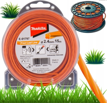 PROFESJONALNA NYLONOWA ŻYŁKA MAKITA 2,4mm 15m E-01797 TRWAŁA