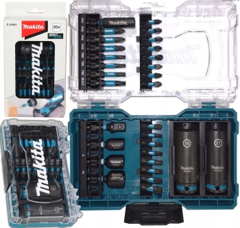 Zestaw 30 Elementów Końcówek Impact Black MAKITA E-22903