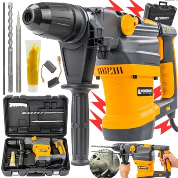SILNY MŁOT UDAROWY 2800TN Z FUNKCJĄ WIERCENIA 18J SDS-MAX 2800W ZESTAW