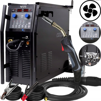 SPAWARKA INWERTOROWA MIGOMAT PÓŁAUTOMAT SPARTUS EasyMIG 270 SYNERGIA 400V