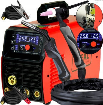 SPAWARKA INWERTOROWA MIGOMAT PÓŁAUTOMAT IDEAL TECNOMIG 203 LED SYNERGIA TIG