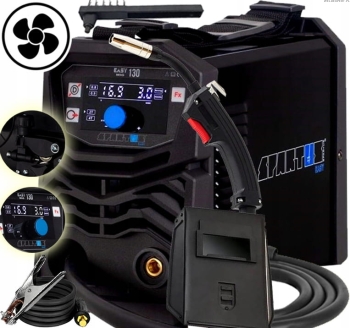 SPAWARKA INWERTOROWA BEZ OSŁONY GAZU MIGOMAT SPARTUS EasyMIG 130 FLUX 230V