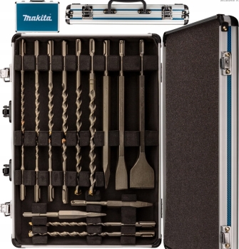 Zestaw 17 szt. wierteł i dłut Makita SDS-PLUS w aluminiowej walizce D-42444