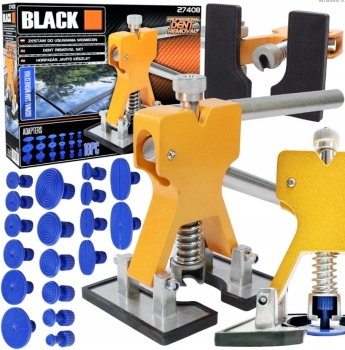ZESTAW DO WYCIĄGANIA WGNIOTEK WGNIECEŃ KAROSERII PULLER ADAPTERY BLACK