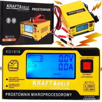 PROSTOWNIK MIKROPROCESOROWY AKUMULATOR 12V/24V 10A
