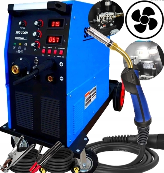SPAWARKA INWERTOROWA MIGOMAT PÓŁAUTOMAT SHERMAN MIG 300M/4R 300A 400V