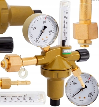 REDUKTOR BUTLOWY SPARTUS Z ROTAMETREM ARGON CO2