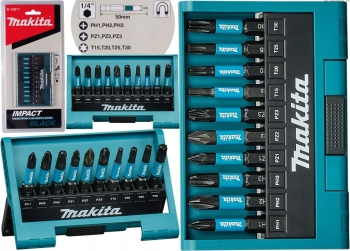 Zestaw bitów Impact Black E-12011 (10 sztuk) Makita