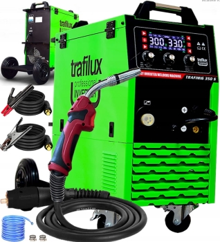 SPAWARKA MIGOMAT TRAFILUX TRAFIMIG 350 S MIG MAG MMA PÓŁAUTOMAT SYNERGIA 4X4