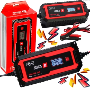 Prostownik AUTOMATYCZNY SAMOCHODOWY DO AKUMULATORA 6V 12V IDEAL CHARGER 8