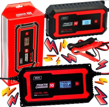 Prostownik AUTOMATYCZNY SAMOCHODOWY DO AKUMULATORA 6V 12V IDEAL CHARGER 10
