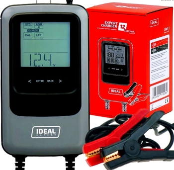 Prostownik Inteligentny  IDEAL EXPERT CHARGER 12 LCD 3in1 12V SAFE CAL LFP