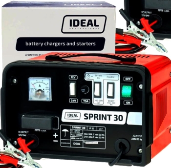 PROSTOWNIK DO ŁADOWANIA AKUMULATORÓW 2 Tryby IDEAL SPRINT 30 12/24V 30A