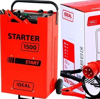 Prostownik  IDEAL STARTER 1500 Ładowanie i Rozruch Akumulatorów 12/24V 400V
