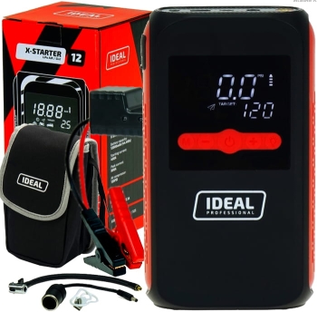 PRZENOŚNY ROZRUCH AKUMULATOR KOMPRESOR LATARKA IDEAL X-STARTER 12 LiPo AIR