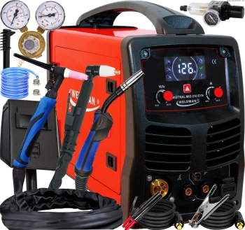 SPAWARKA INWERTOROWA MIGOMAT PÓŁAUTOMAT PLAZMA WELDMAN MISTRAL MIG 210 LCD