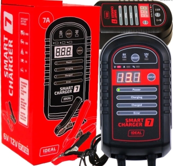 Prostownik inteligentny SAMOCHODOWY DO AKUMULATORA 6V 12V IDEAL SMART 7
