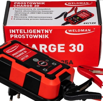 Prostownik Inteligentny WELDMAN CHARGE 30 6/12V 30A WET/MF/CA/EFB/GEL/AGM