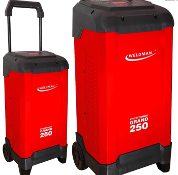 Prostownik inteligentny z rozruchem WELDMAN Grand 250 12/24V WET/GEL/AGM/CA