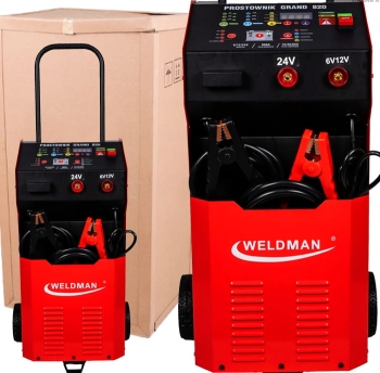 Prostownik inteligentny z rozruchem WELDMAN Grand 520 6/12/24V 50A 230V