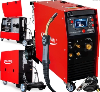 SPAWARKA INWERTOROWA MIGOMAT WELDMAN POWER MIG 280 LCD 4x4 SYNERGIA 400V