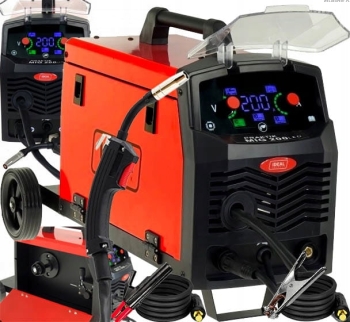 SPAWARKA INWERTOROWA MIGOMAT PÓŁAUTOMAT IDEAL PRAKTIK MIG 200 SYNERGIC LED