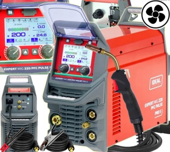 SPAWARKA INWERTOROWA MIGOMAT IDEAL EXPERT MIG 220 PFC PULSE Pro5 LCD 4x4
