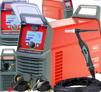 SPAWARKA INWERTEROWA IDEAL EXPERT TIG 202 AC/DC PULSE Pro3.5 LCD PULSE