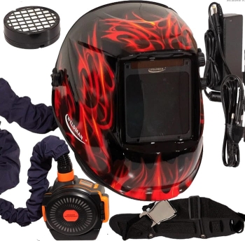 Weldman TRUE COLOR PAPR Przyłbica spawalnicza z ochroną układu oddechowego