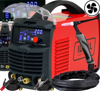 PROFESJONALNA INWERTOROWA SPAWARKA IDEAL TECNO TIG 212 DC PULSE LED 230V
