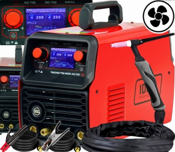 PROFESJONALNA INWERTOROWA SPAWARKA IDEAL TECNO TIG 206 AC/DC LCD PULS 230V