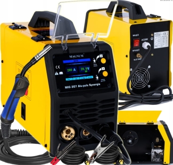 SPAWARKA INWERTOROWA MIGOMAT PÓŁAUTOMAT MAGNUM MIG 207 ALU-PULS SYNERGIA
