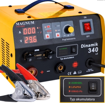 Prostownik Inwertorowy DINAMIK 340 V2 AGM/GEL/LiFePO4 12V/24V – MAGNUM