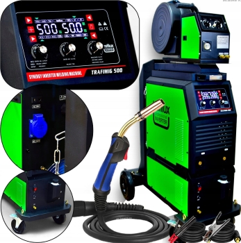 SPAWARKA INWERTOROWA MIGOMAT TRAFILUX MIG 500 SYNERGIA 4X4 SPOT LED TIG MMA