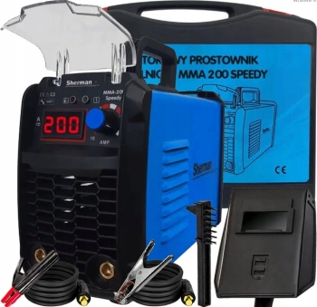 Spawarka inwertorowa MMA Sherman 200 Speedy 200A 230V + Walizka